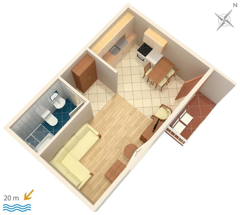Apartments By The Sea Podgora, Makarska - 6713 Extérieur photo